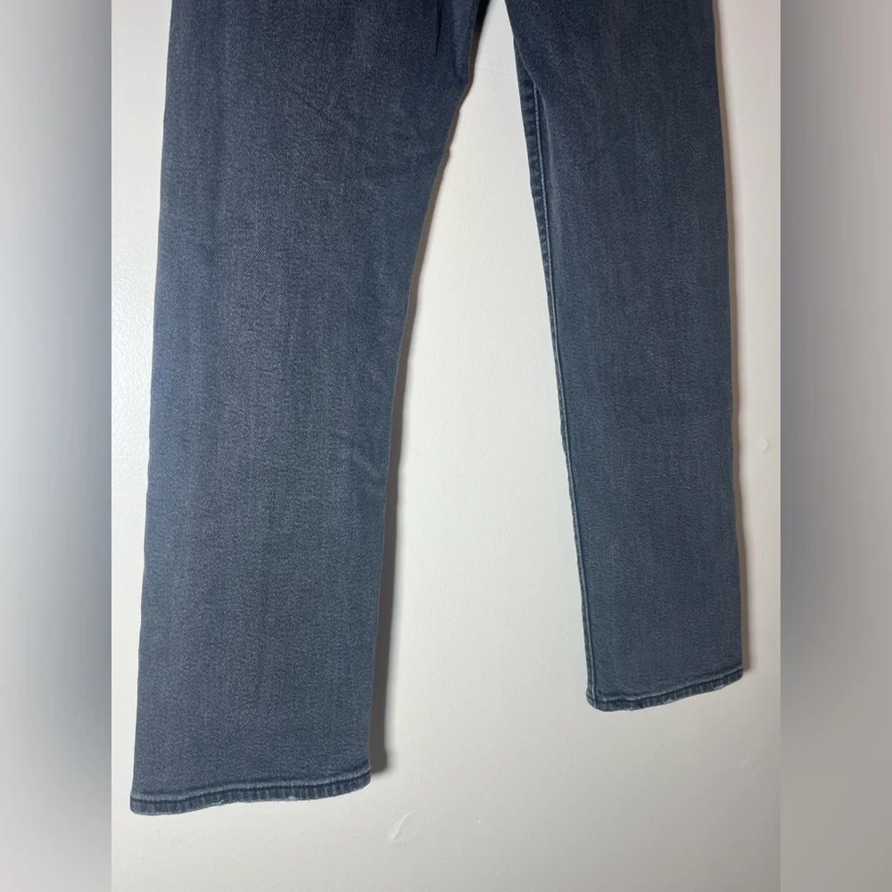 LEVI’S Wedgie Straight Black Distressed Button Fly‎ Jeans | 27 x 28